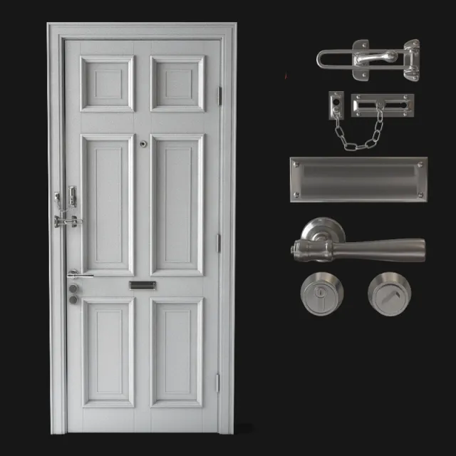 other-models – Front doordoor chain door lock 3ds Max