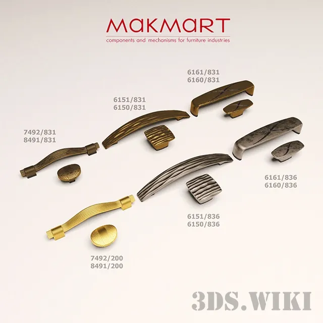 other-models – Furniture handles Makmart 3ds Max