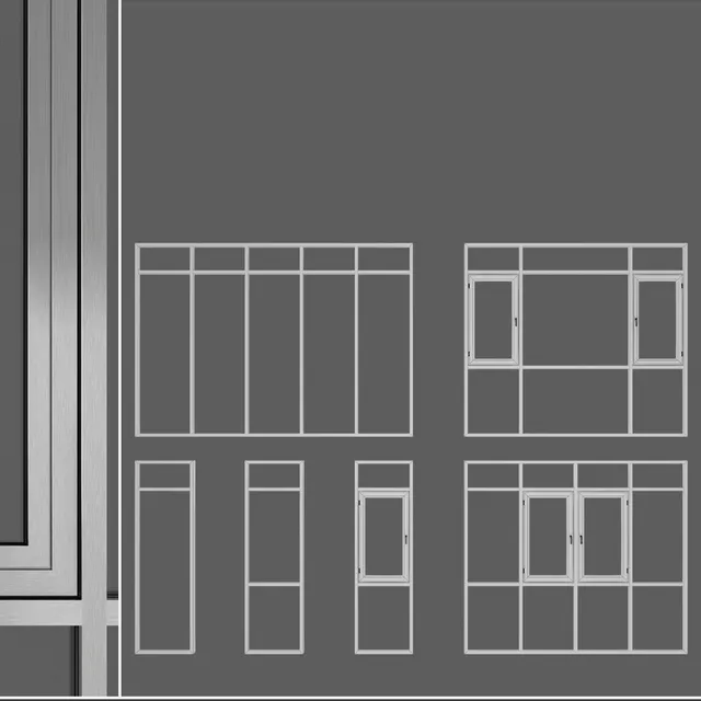 other-models – Glazing of balconies and loggias set 2 3ds Max