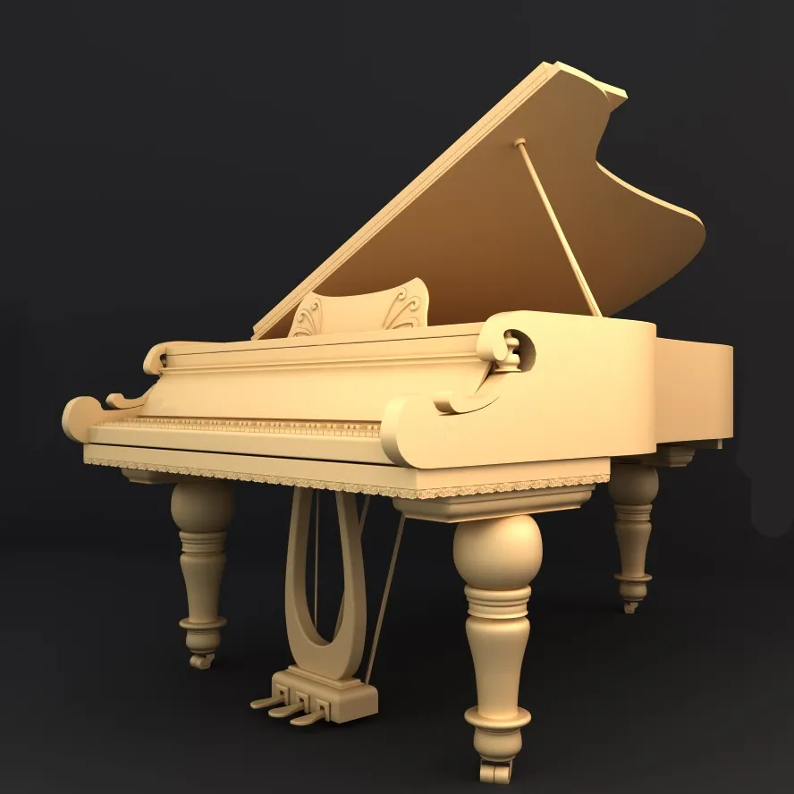 other-models – Grand piano 3ds Max
