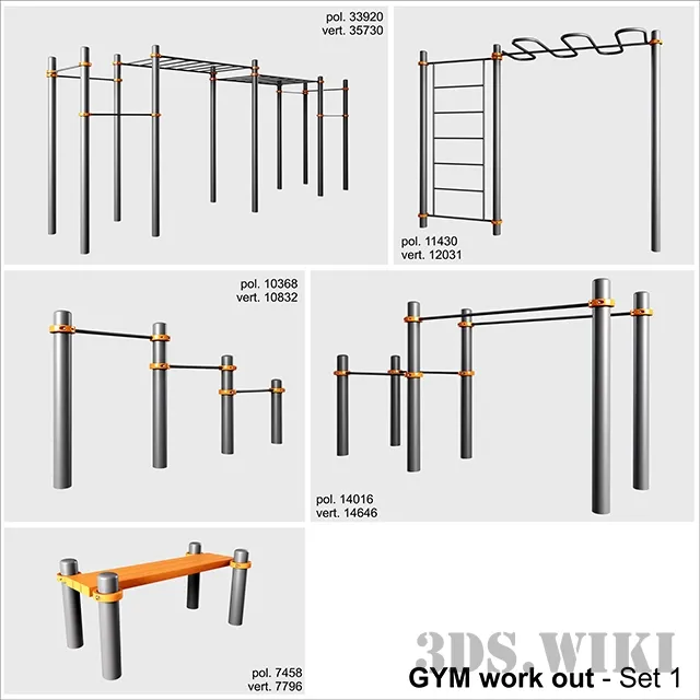 other-models – Gym Equipment 3ds Max