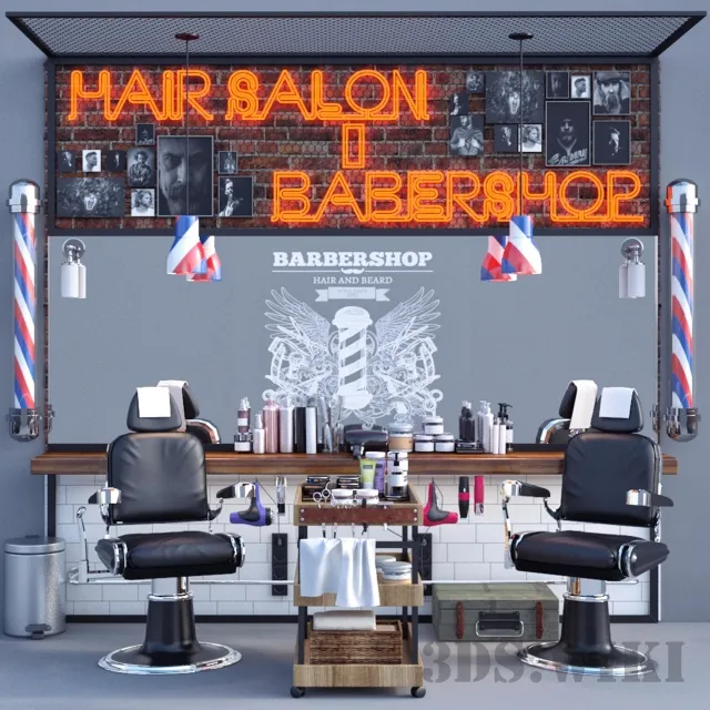 other-models – Hair Salon Barber Shop 3ds Max