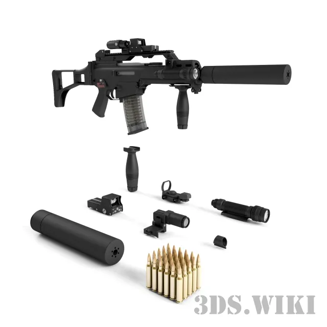 other-models – H&K G36C assault rifle 3ds Max