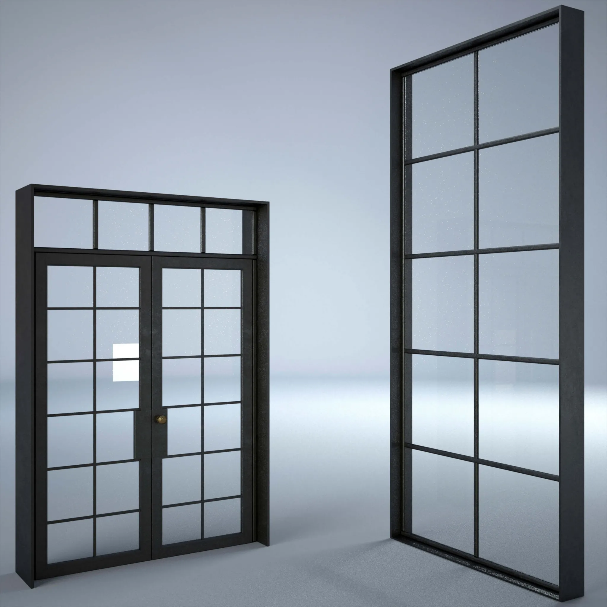 other-models – Industrial door and window 3ds Max