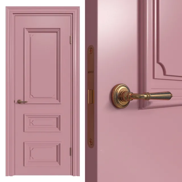 other-models – Internal door Academy Navarra 4 doors # 1 3ds Max