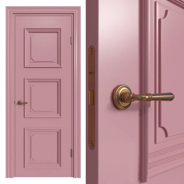 other-models – Internal door Academy Navarra 4 doors # 2 3ds Max