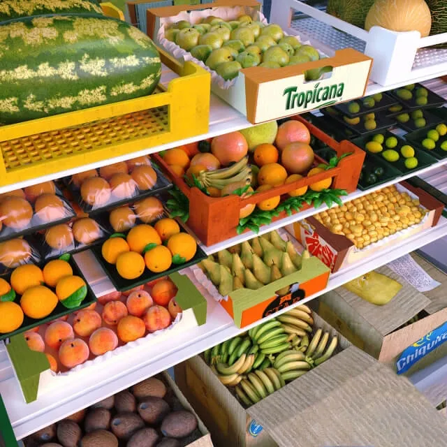 other-models – Kit environment for the store fruit department 3ds Max