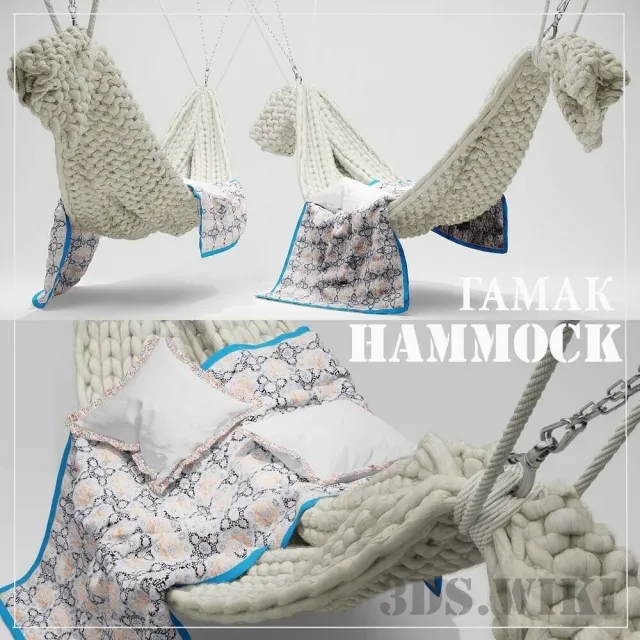other-models – Knitted hammock 3ds Max