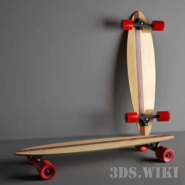 other-models – Longboard pintail 3ds Max