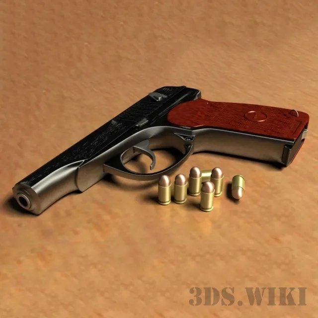 other-models – Makarov pistol 9 mm 3ds Max