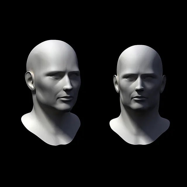 other-models – Man’s head 3ds Max