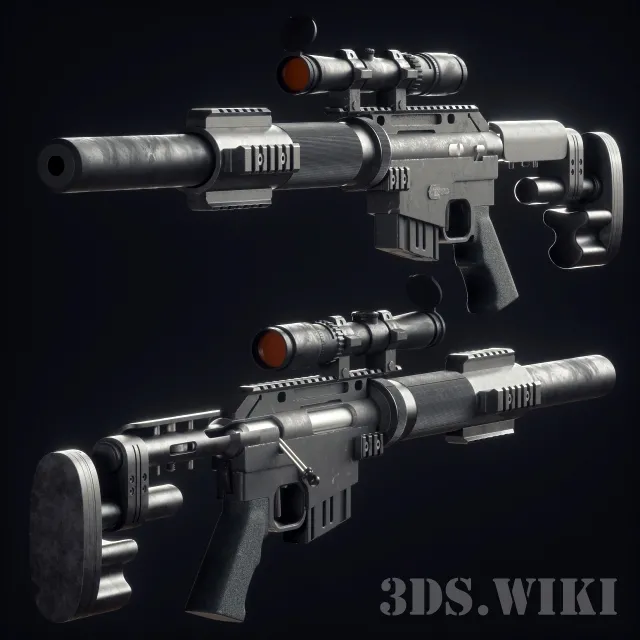 other-models – McMillan CS5 sniper rifle 3ds Max