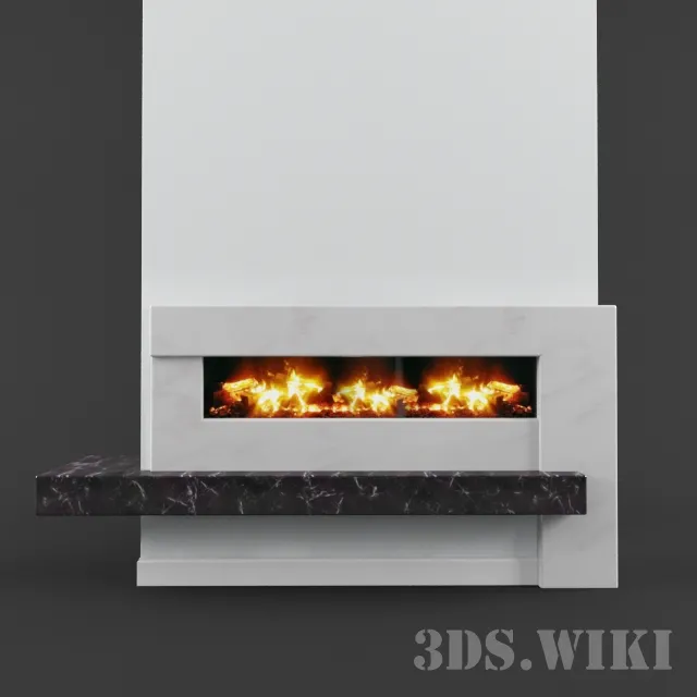 other-models – Modern electric fireplace 3ds Max
