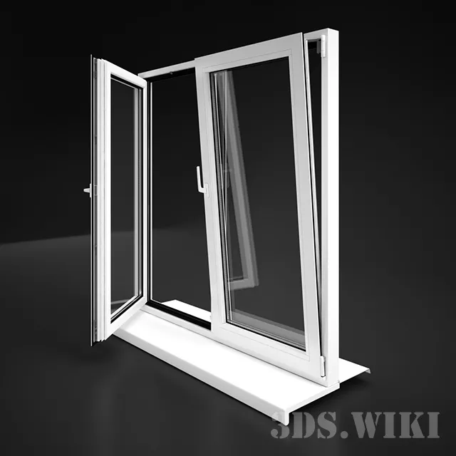 other-models – Modern plastic windows 3ds Max