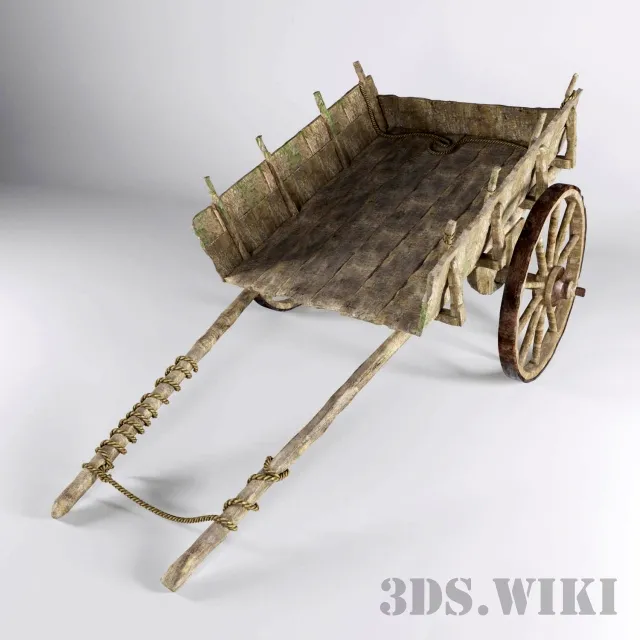 other-models – Old chariot – 3ds Max