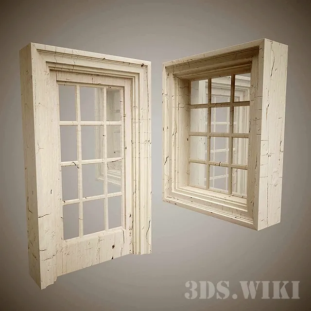 other-models – Old door and window 3ds Max
