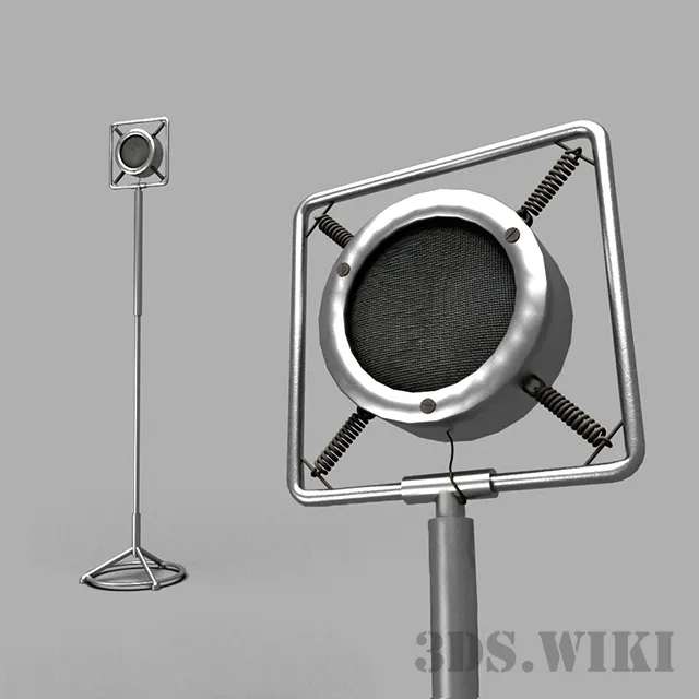 other-models – Old Microphone 3ds Max