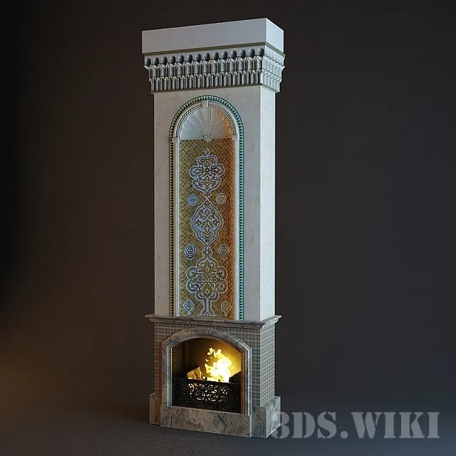 other-models – Oriental Fireplace 3ds Max