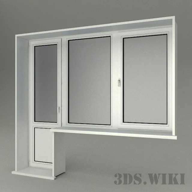 other-models – Plastic window and door model 3ds Max