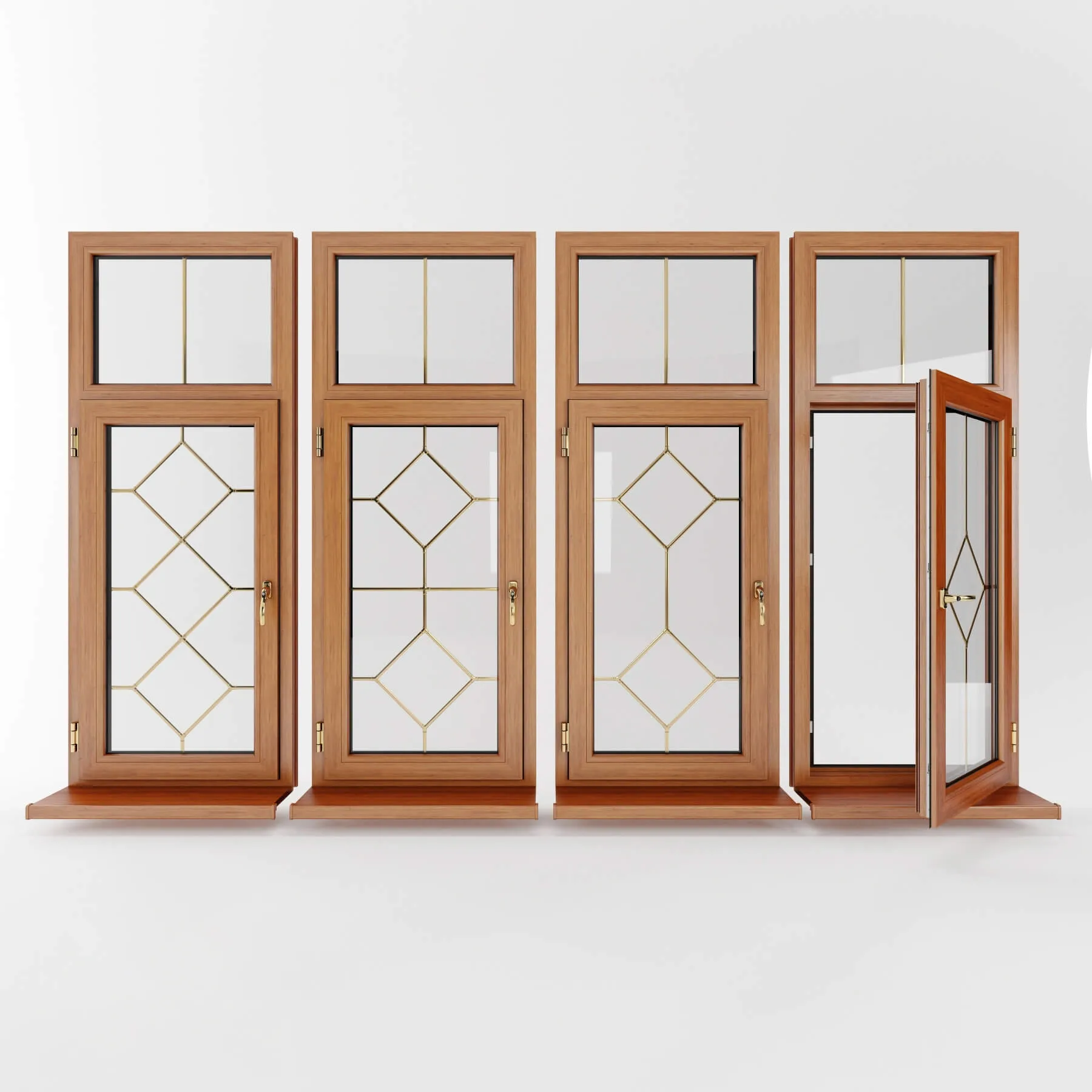 other-models – Plastic windows with muntin bars 3ds Max