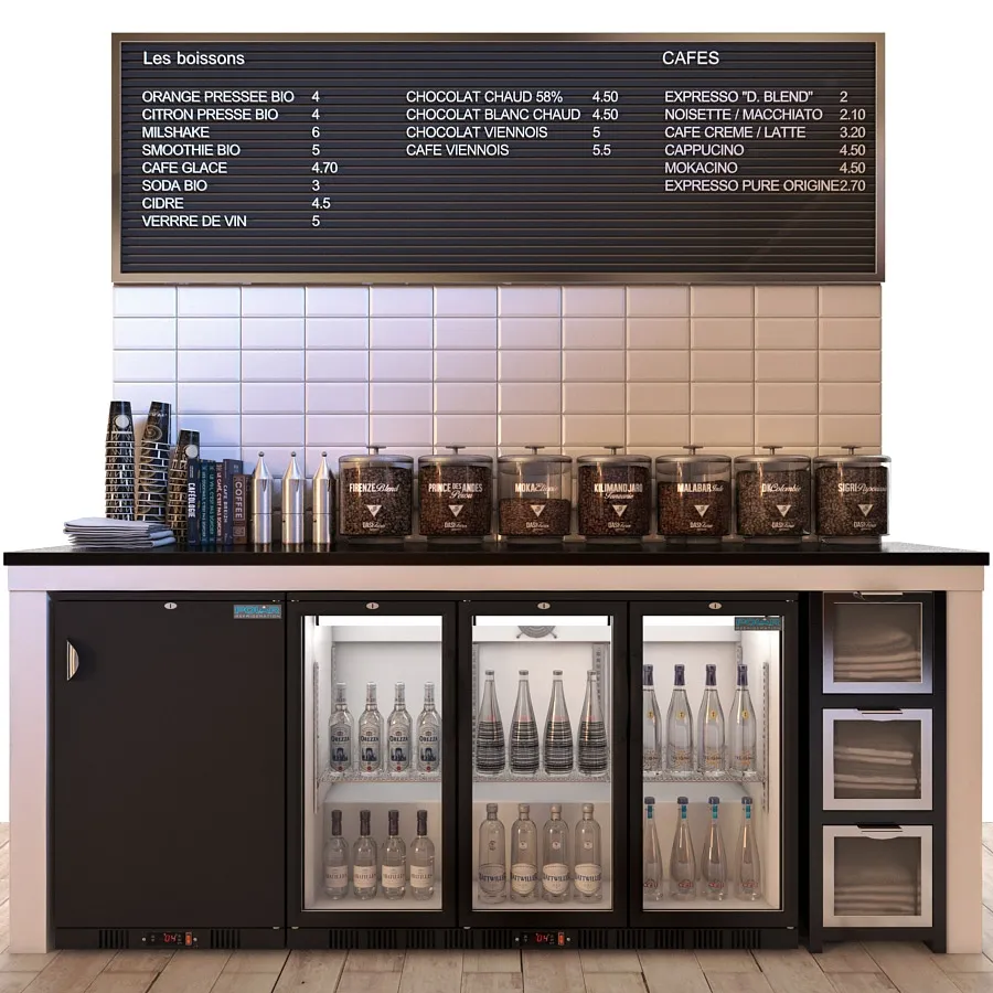other-models – Polar Back Bar Cooler GH132 and GL104 3ds Max