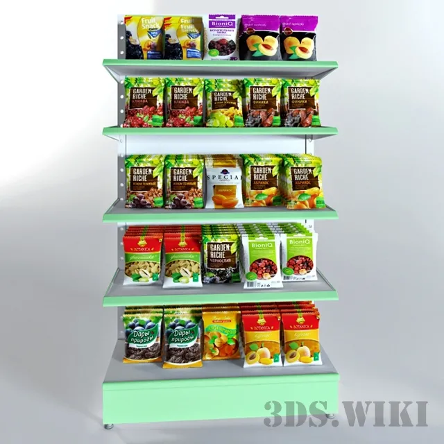 other-models – Rack with dried fruits and nuts 3ds Max