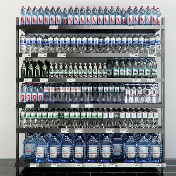 other-models – Rack with mineral water 3ds Max