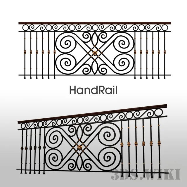 other-models – Railing – Handrail 3ds Max