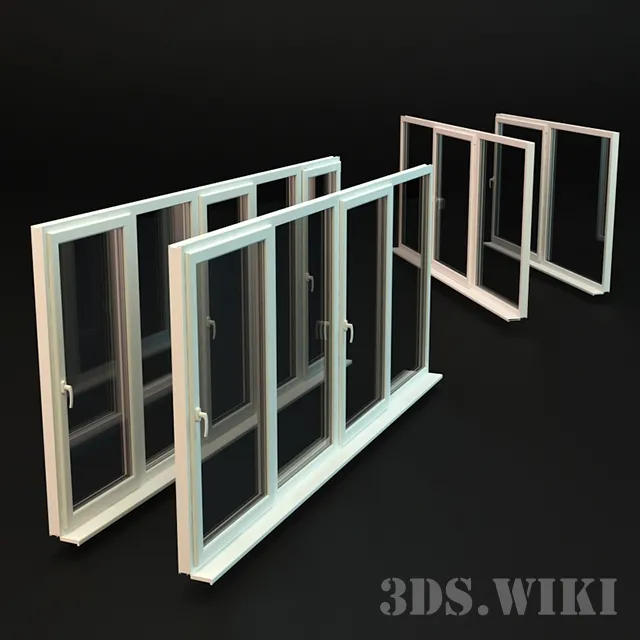 other-models – Ready-made windows for balconies and loggias 3ds Max