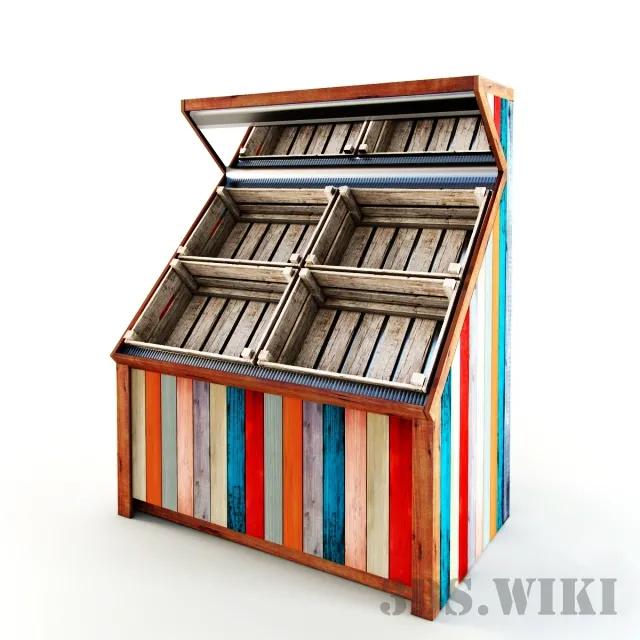 other-models – Refrigerated display case with drawers 3ds Max