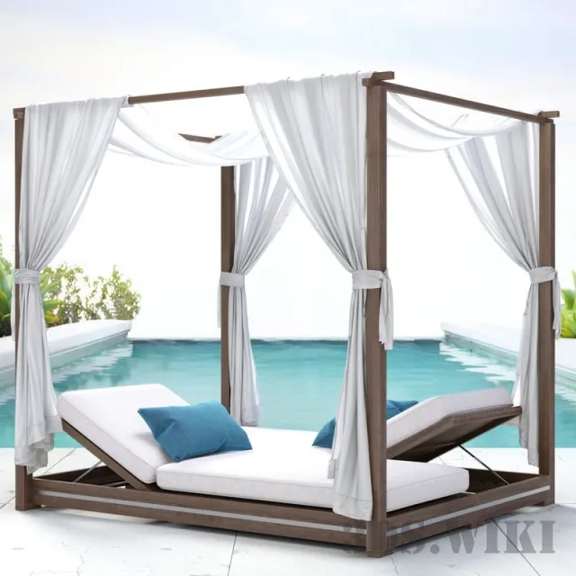 other-models – RH Malta chaise lounge with canopy 3ds Max