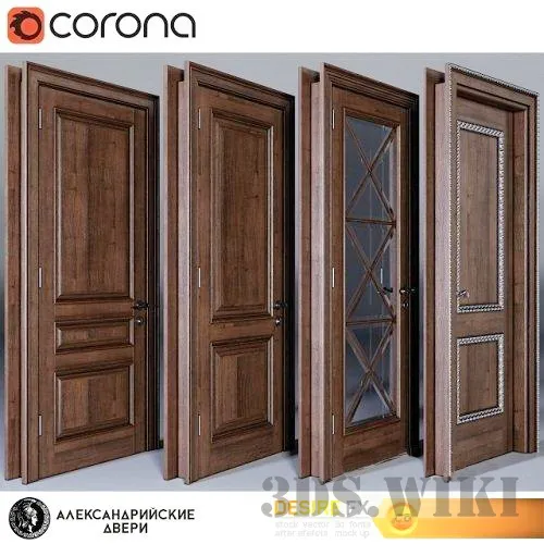 other-models – Set of Alexandria doors 3ds Max