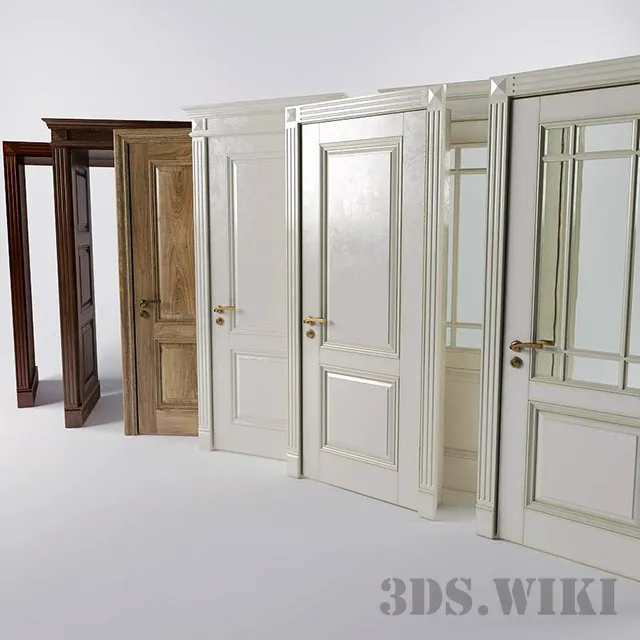 other-models – Set of classic wooden doors 3ds Max