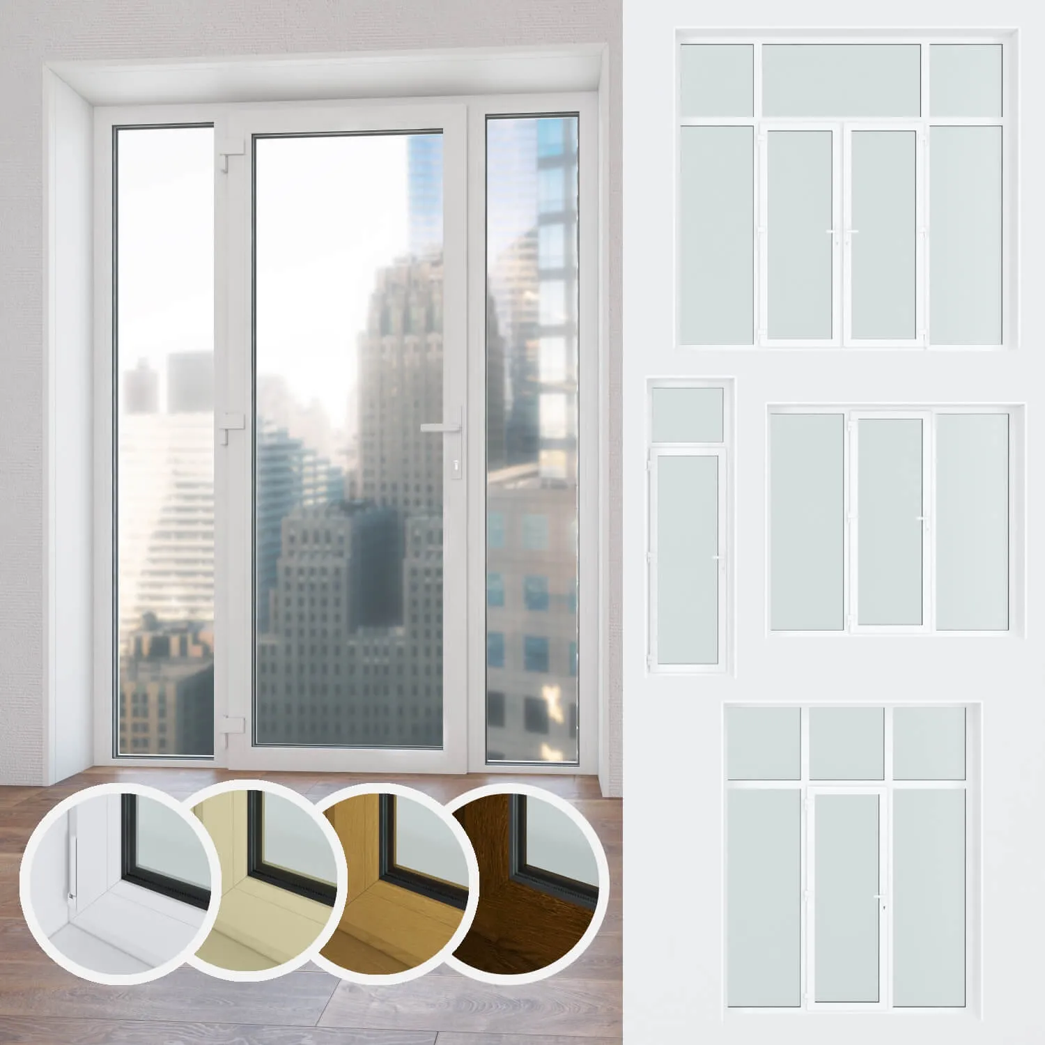 other-models – Set of plastic windows and doors 10 3ds Max