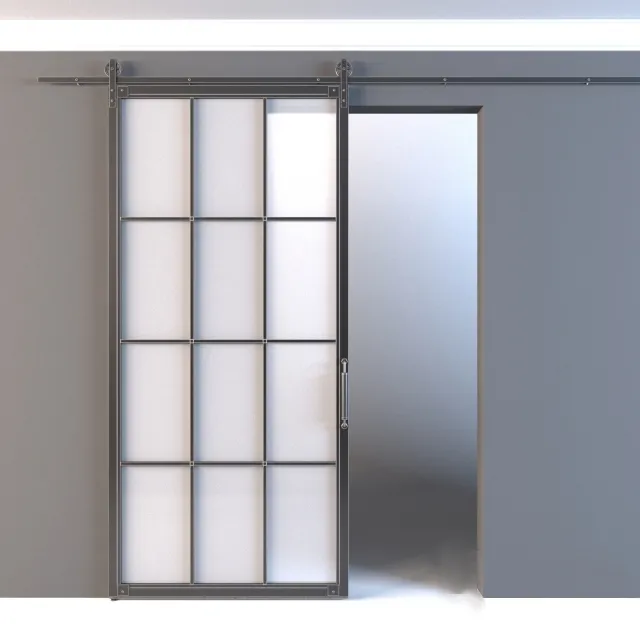 other-models – Sliding door with barn mechanism WHEEL 3ds Max