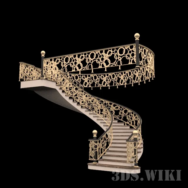 other-models – Spiral stairs 3ds Max