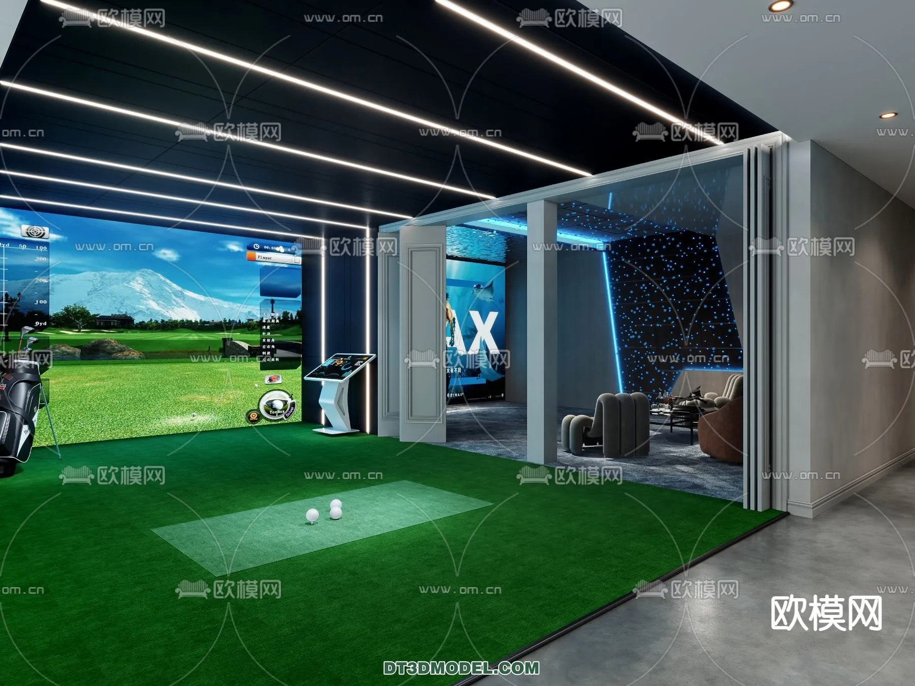 OTHER MODELS – SPORTS – 3D Model For Interior Design – 2330