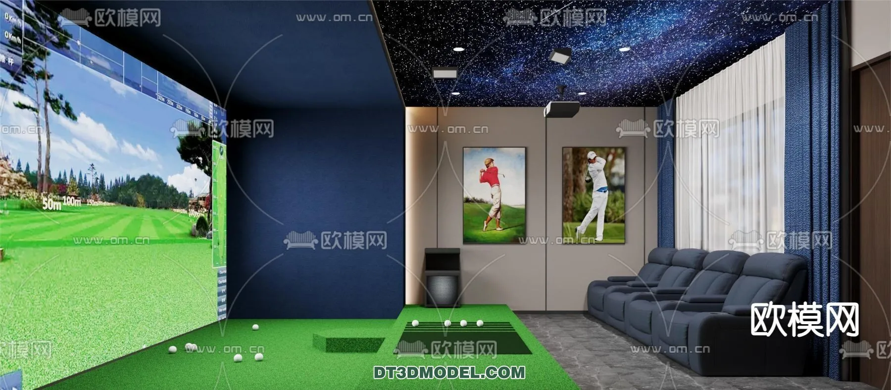 OTHER MODELS – SPORTS – 3D Model For Interior Design – 2351