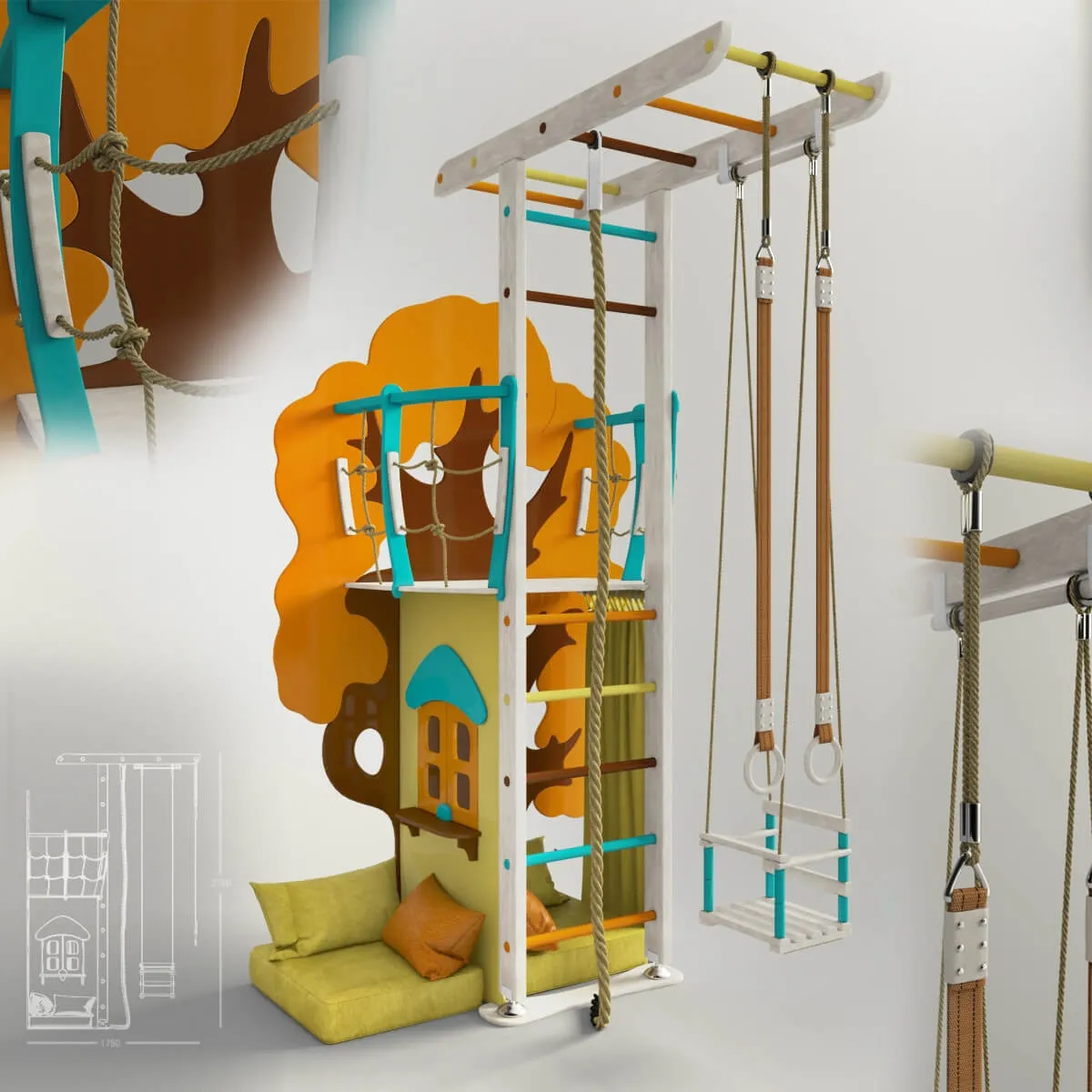 other-models – Sports complex oak tree 3ds Max