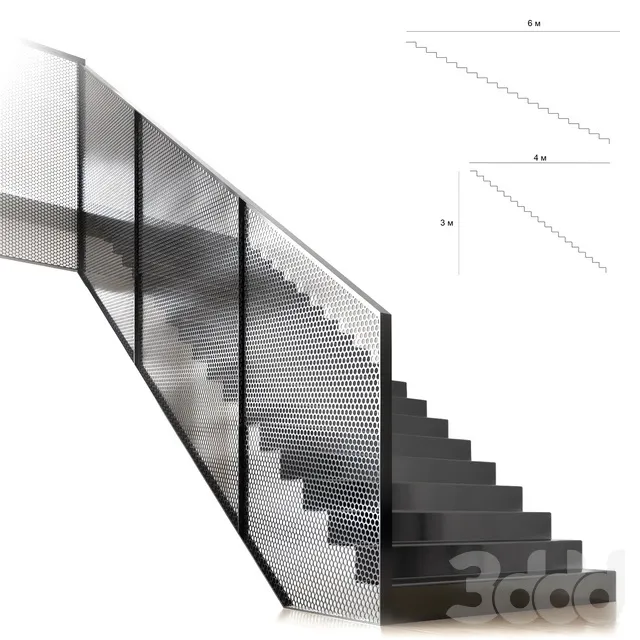 OTHER MODELS – STAIRCASE – 3D MODELS – 3DS MAX – FREE DOWNLOAD – 16092