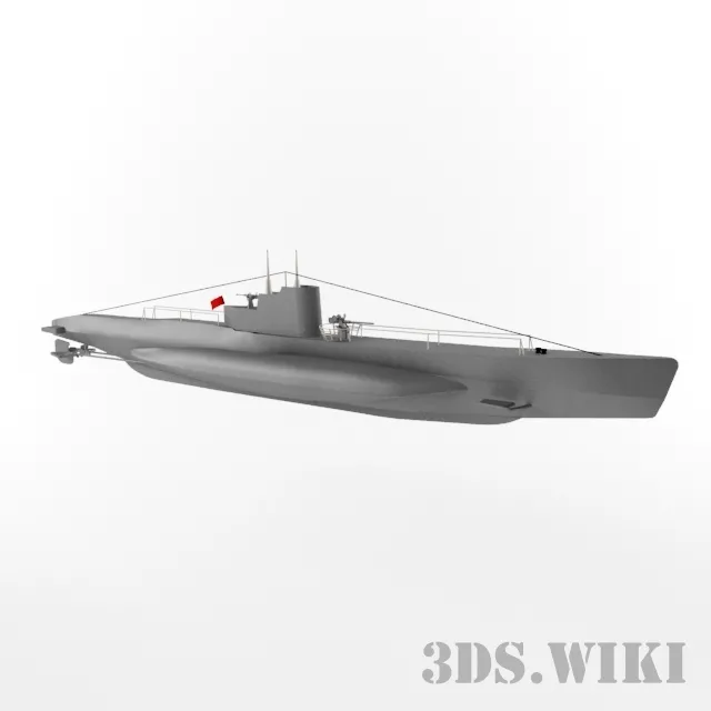 other-models – Submarine “Shch-216” Pike 3ds Max