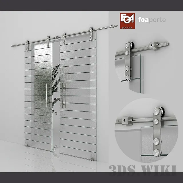 other-models – Tekno Glass Sliding Door – Foa Porte 3ds Max
