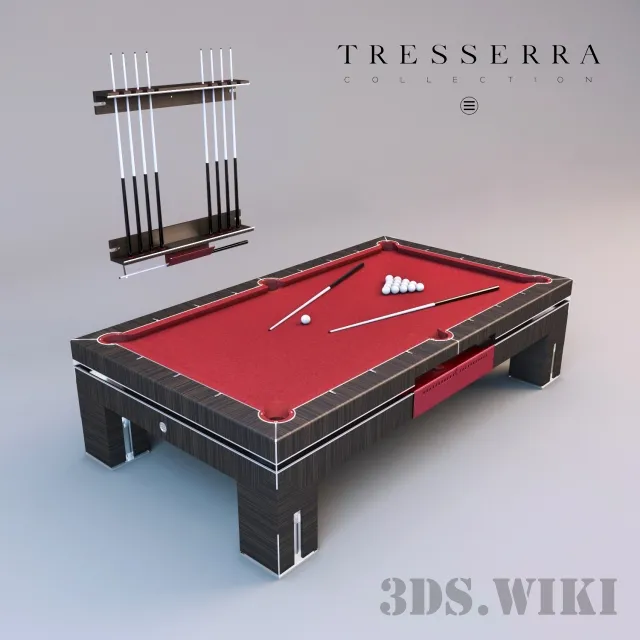 other-models – Tresserra Bolero Pool Table and Cue Rack 3ds Max