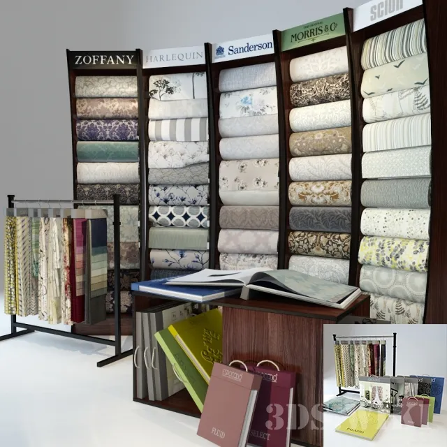 other-models – Wallpaper and fabrics on shop windows 3ds Max