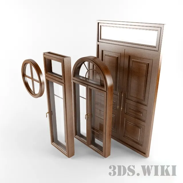 other-models – Windows and doors from one project 3ds Max