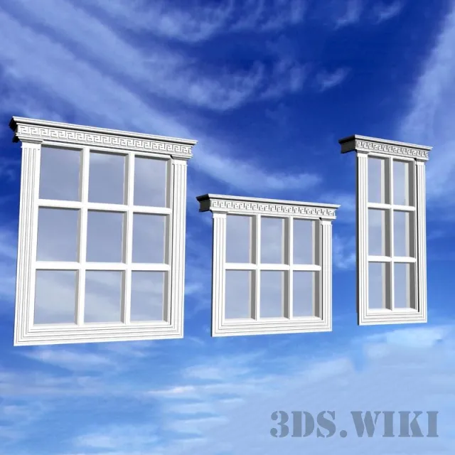 other-models – Windows with Izoman decor 3ds Max