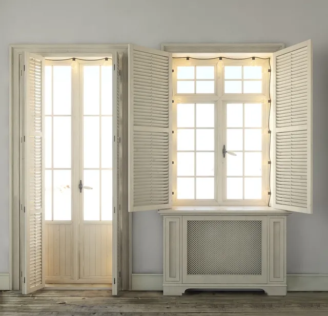 other-models – Windows with shutters and backlighting 3ds Max