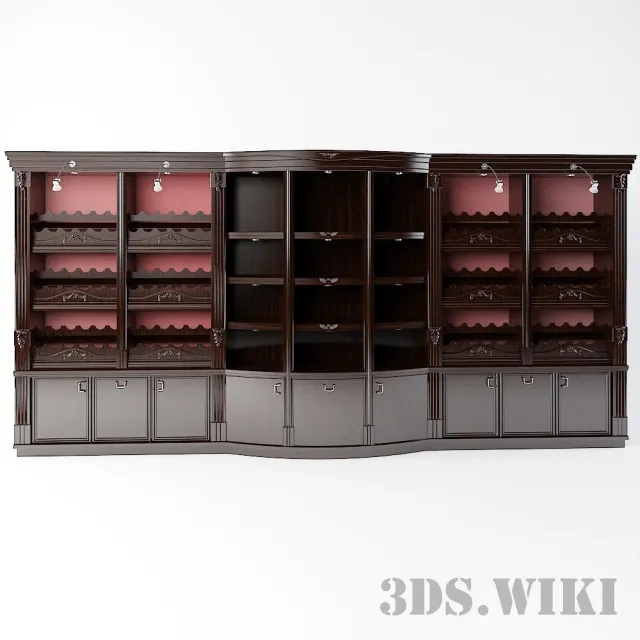 other-models – Wine showcase 3ds Max