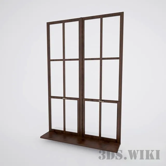 other-models – Wooden window 3ds Max