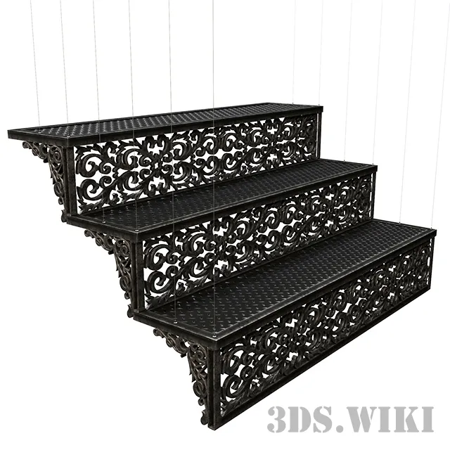 other-models – Wrought iron staircase 3ds Max